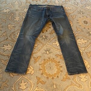 Polo Men's Dark Blue Washed Straight-Leg Jeans $40 34x32